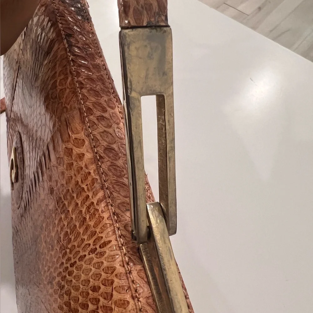 Vintage Pierre Cardin Croc leather shoulder handbag purse - Picture 6 of 10